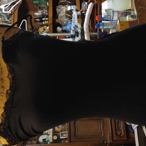 Black ribbed shirt spandex